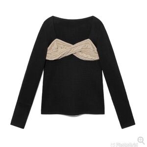 KIJUN WOMEN PEANUT RIB TOP Size Small New with Tags!